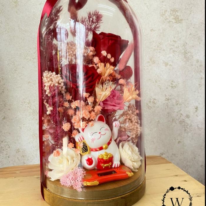 Gambar Flower Glass Kaca Dome Bunga Rustic Dried & Preserved Kering Rose Kado - Flower&Kucing dari Windham Florist undefined Tokopedia