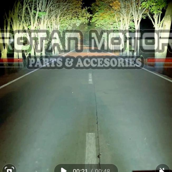 Gambar FF MINI PROJIE PRO7 MP 9.3 Triple Lens MP9.3 Super Laser LED 2X 60W - Putih - Putih dari Javed Official undefined Tokopedia