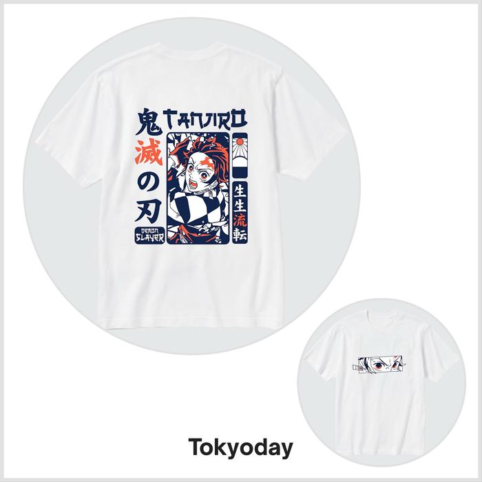 Gambar Kaos Demon Slayer Tanjiro / Kimetsu No Yaiba - Putih, S dari Tokyoday ID undefined Tokopedia