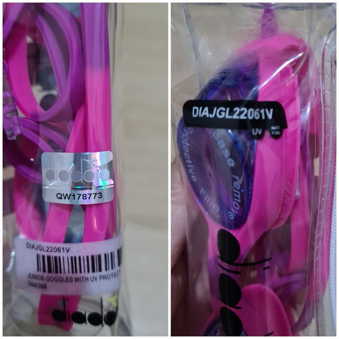 Gambar Kacamata Renang Anak Diadora Character UV Protector JR Junior Original - Pink dari toserba-az undefined Tokopedia