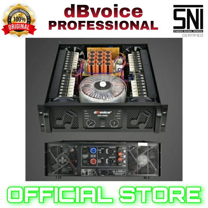 Jual power amplifier 2 channel db voice spa 5000 power amplifier class