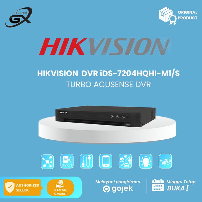 Jual DVR HIKVISION iDS-7204HQHI-M1/S CH TURBO HD ACUSENSE