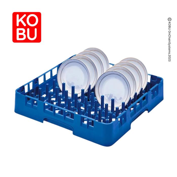 Gambar Keranjang Kompartemen Dishwasher 64 Piring / Tray - Biru dari Kobu undefined Tokopedia