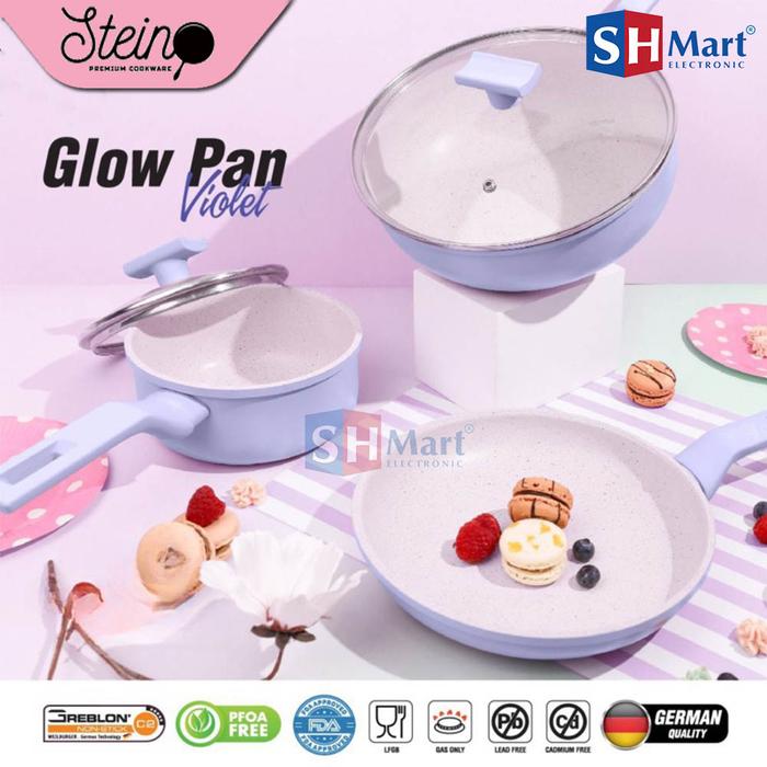 Gambar Glow Pan Violet Set / Satuan Steincookware Glowpan Ori Stein Cookware - SAUCEPAN 16CM dari SHMART ELECTRONIC undefined 2 Tokopedia