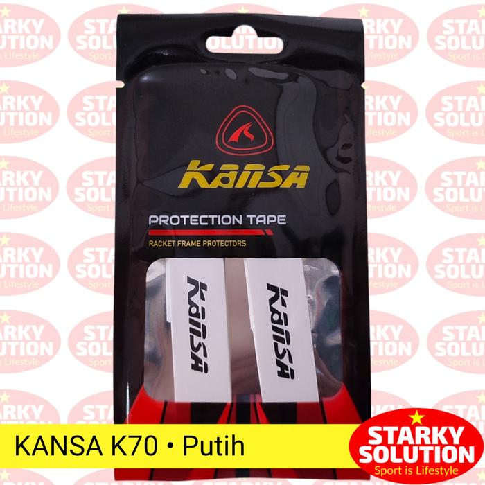 Gambar Stiker Frame Raket KANSA K70 Pelindung Cover Frame Badminton Original - Putih dari Starky Solution undefined Tokopedia