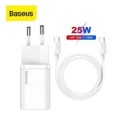 Gambar BASEUS KEPALA CHARGER TYPE C PD QUICK CHARGER 25W FOR SAMSUNG S21 20 - a500 - Chrg+Cable Whit dari D&D-oLshop undefined Tokopedia