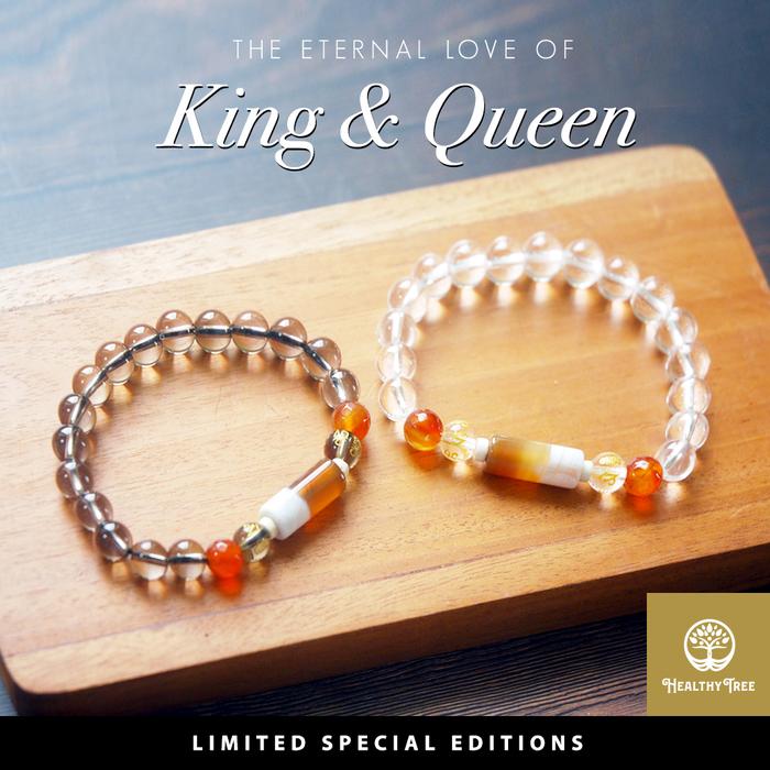 Gambar Gelang Kristal Custom Couple King & Queen (NATURAL STONE) - King + Queen, XS (14 cm) dari Healthy Tree undefined Tokopedia