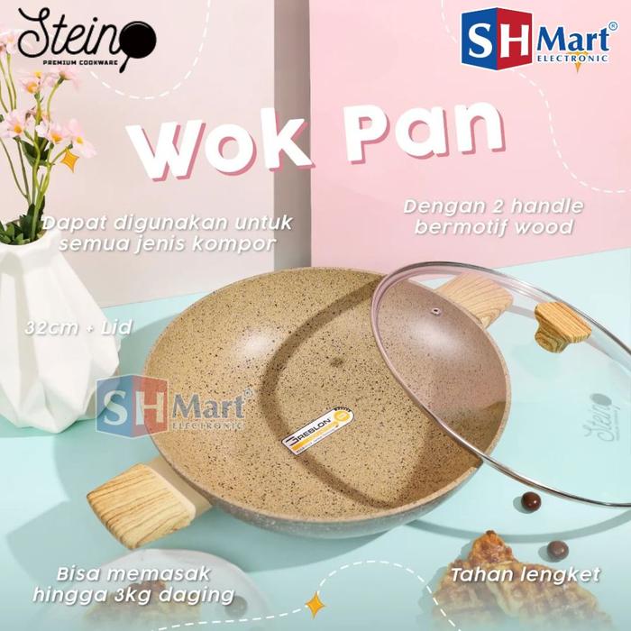 Gambar Steincookware Stein Paket Onyx 4in1 Set Komplit Granit German Original - WOKPAN 32CM dari SHMART ELECTRONIC undefined Tokopedia