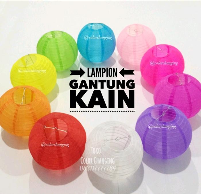 Gambar Lampion Kain 50 cm dari Tobias lee undefined Tokopedia