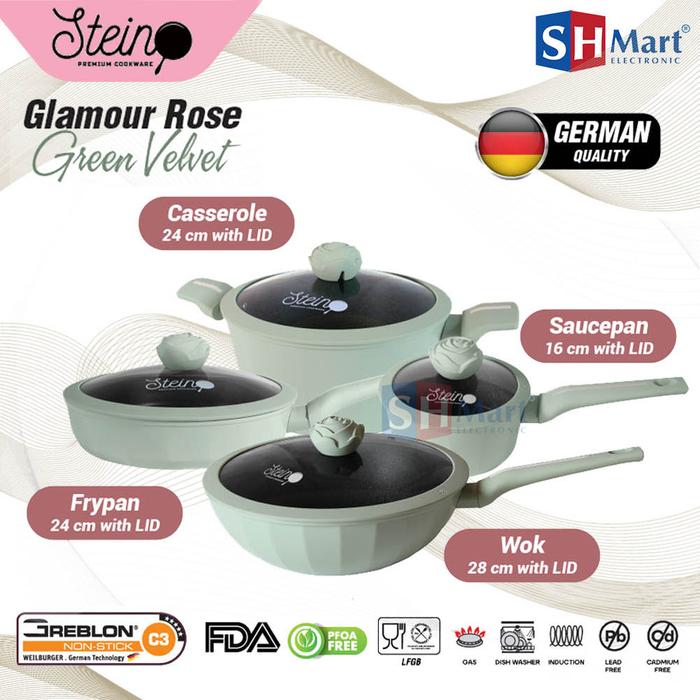 Gambar Glamour Rose Steincookware 4 In 1 Complete Set Original Stein Cookware - GREEN VELVET dari SHMART ELECTRONIC undefined Tokopedia