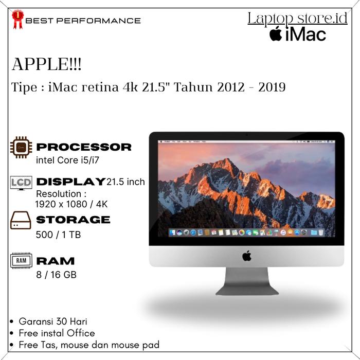 iMac Retina 21.5インチ i7 メモリ16GB 1TB 2019 iMac Retina 4K 21.5