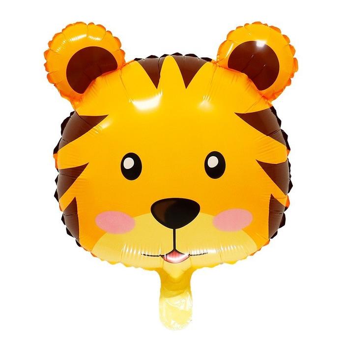 Gambar GGT Balon Foil Karakter Kepala Hewan Uk.18Inch Balon Foil Ulang Tahun - TIGER dari Gudang Grosir Terlengkap undefined Tokopedia