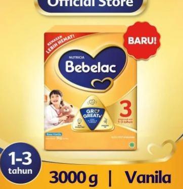Gambar BEST SELLER BEBELAC 3 VANILA MADU SUSU FORMULA 3000 GRAM PROMO - Vanilla dari Bulainahspor undefined Tokopedia