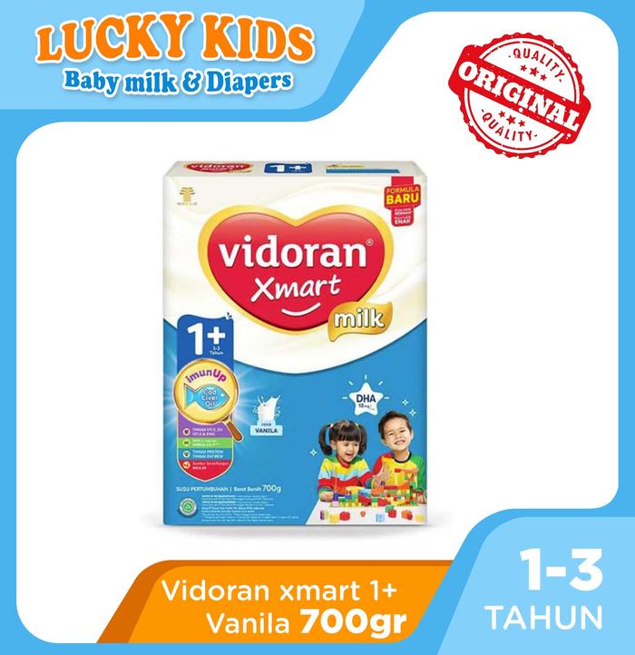 Gambar vidoran xmart 1+ 700gr  vanila /madu - Vanila dari Toko Lucky Kids undefined Tokopedia