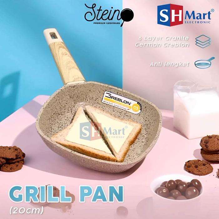 Gambar Steincookware Stein Paket Onyx 4in1 Set Komplit Granit German Original - GRILL PAN 20 CM dari SHMART ELECTRONIC undefined Tokopedia
