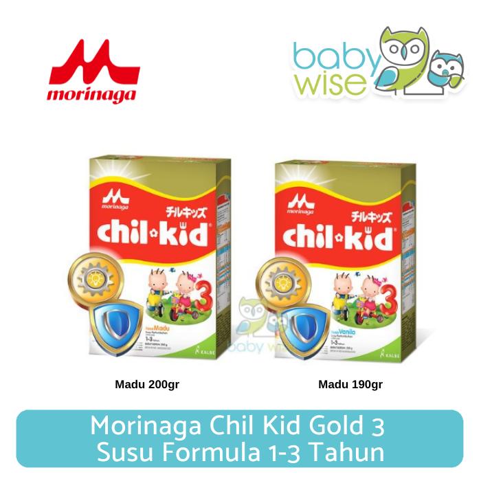 Gambar Morinaga Chil Kid Gold 3 Susu Formula 1-3 Tahun - Susu Anak - Vanilla 190gr dari Baby Wise BSD undefined Tokopedia