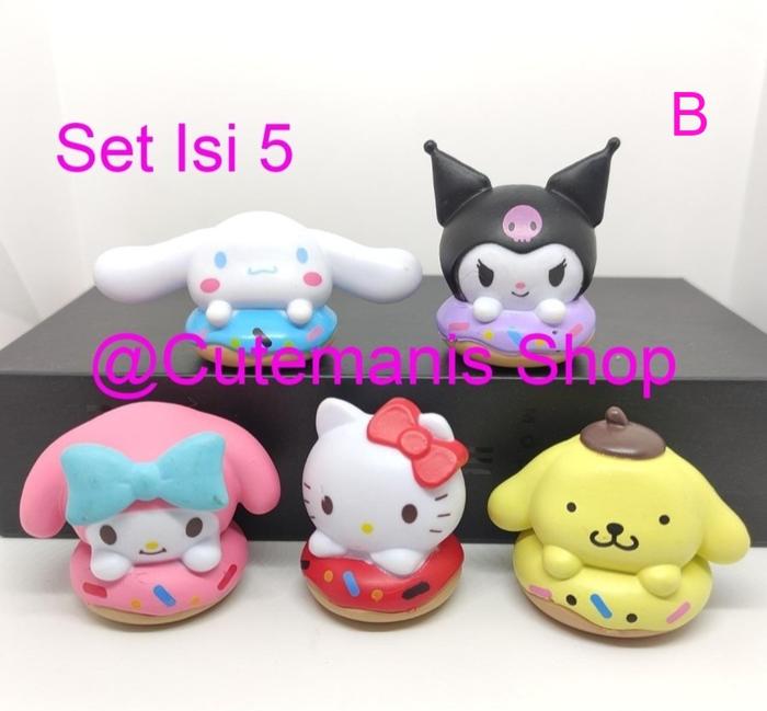 Gambar Mainan Figure Hello Kitty Kuromi Melody Cinnamorol Topper Set Isi 5 - Varian B dari CutemanisShop undefined Tokopedia