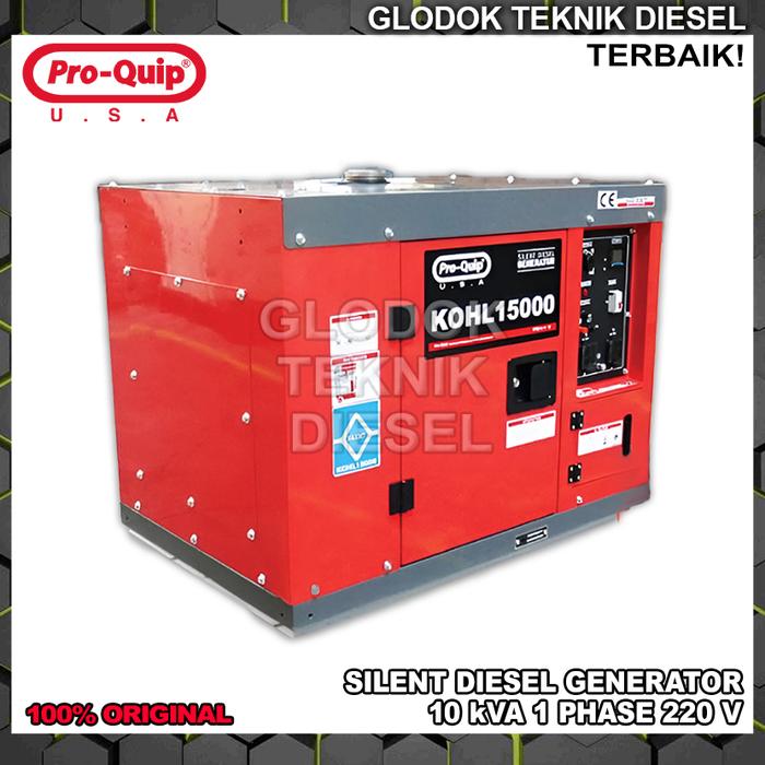 Gambar Silent Diesel Generator 12.5 10 kVA 1 & 3 Phase KOHL 15000 Proquip ORI - 1 PHASE dari Glodok Diesel undefined Tokopedia