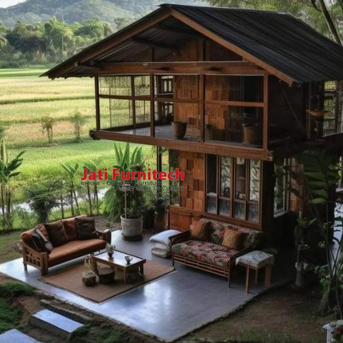 Jual Rumah Kayu Villa - Rumah Kayu Resort - Rumah Kayu Bungalow 2
