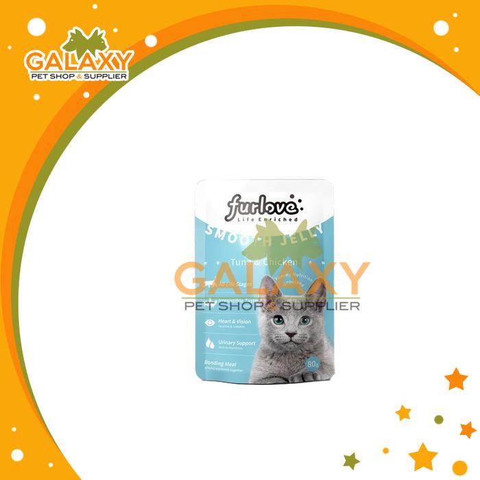 Gambar FURLOVE WETFOOD POUCH 80GR - Tuna chicken dari Galaxy Petshop Online undefined Tokopedia