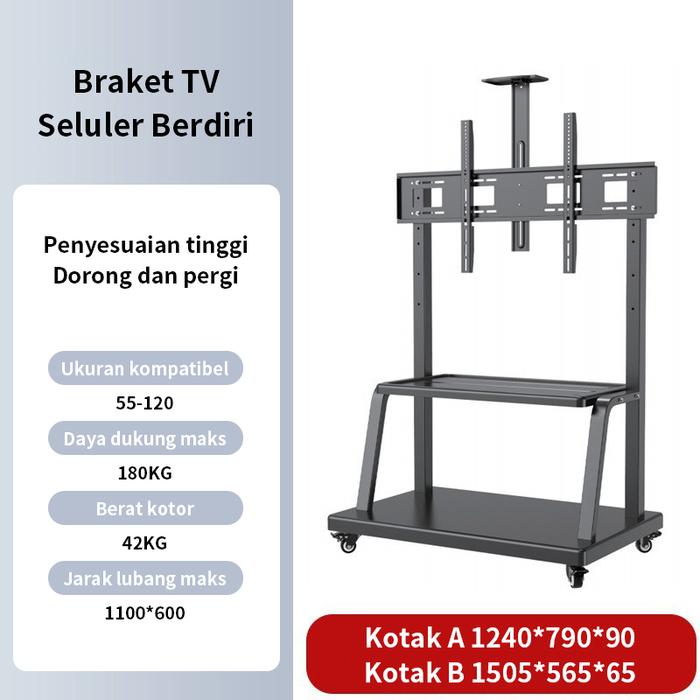 Promo Bracket standing roda LED TV 40