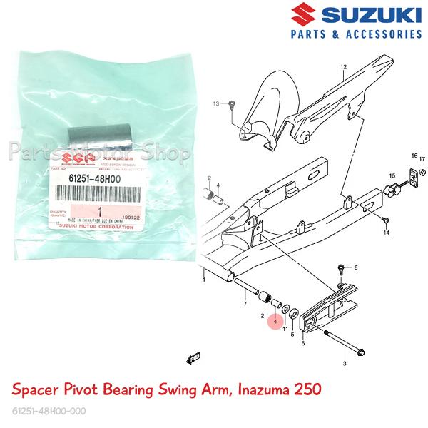 Gambar Bearing Swing Arm Original Suzuki Inazuma 250 - Spacer dari eParts Motor Shop undefined Tokopedia
