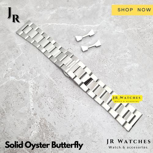 Promo Premium Oyster Butterfly Bracelet Rantai Jam tangan 18mm