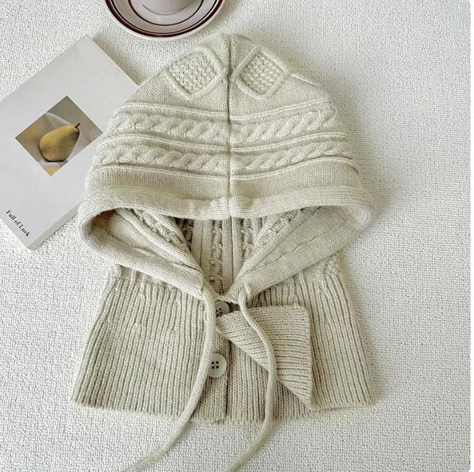 Gambar Topi Syal Rajut Tebal Wanita Cashmere All-In-One Praktis - Camel dari TibaTibaAda undefined Tokopedia