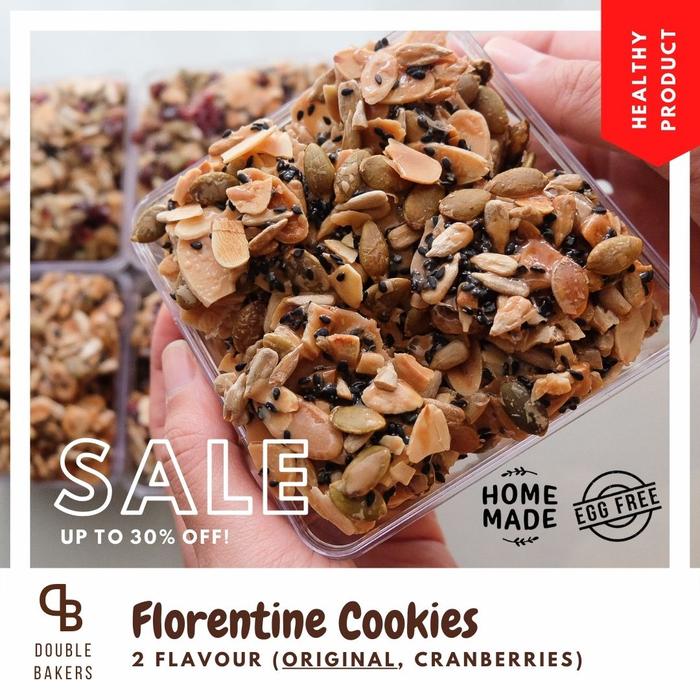 Gambar Florentine Cookies | Biskuit Almond Cemilan Snack Kue Kering Florenta - Original dari Double Bakers undefined Tokopedia