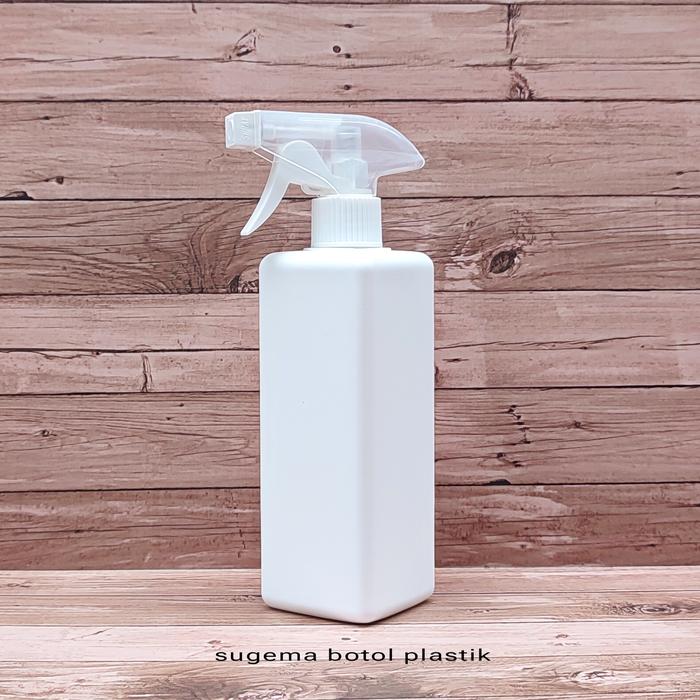 Gambar BOTOL SPRAY 500ML HDPE PUTIH  DOF / BOTOL KISPRAY 500 ML PUTIH - TTP-CLR dari sugema botol undefined Tokopedia