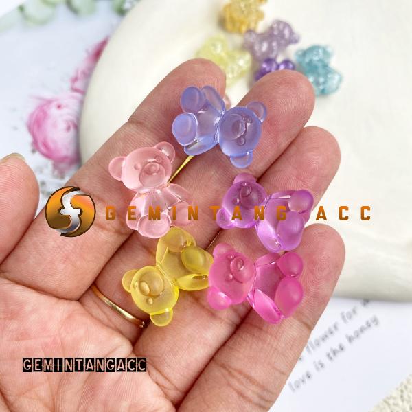 Gambar 10 pcs Manik Boneka Beruang Bening Transparan Bahan Kerajinan - Bear Ice dari GemintangtanjungAcc undefined Tokopedia