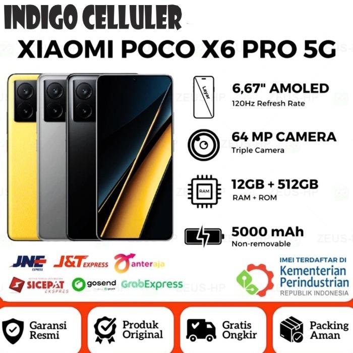 Gambar Xiaomi Poco X6 Pro 5G 12/512 Garansi Resmi - BLACK dari indigo celluler undefined Tokopedia