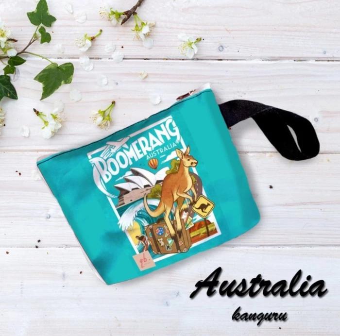 Gambar Dompet Pouch - Motif Australia | Grosir | 4 Motif | Original | Terbaru - Kangoro dari Alvystreet undefined Tokopedia