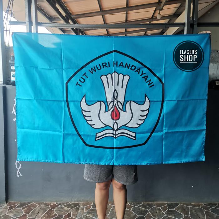 Gambar BENDERA TUT WURI HANDAYANI UKURAN 90x135 CM - Biru Muda dari Flagers Shop undefined Tokopedia