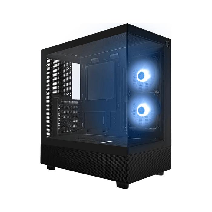 Gambar CUBE GAMING COMSEL - ATX Gaming Case -  Tempered - FREE 2PCS ARGB FAN - Black dari IR Computer IRRES COMP undefined Tokopedia