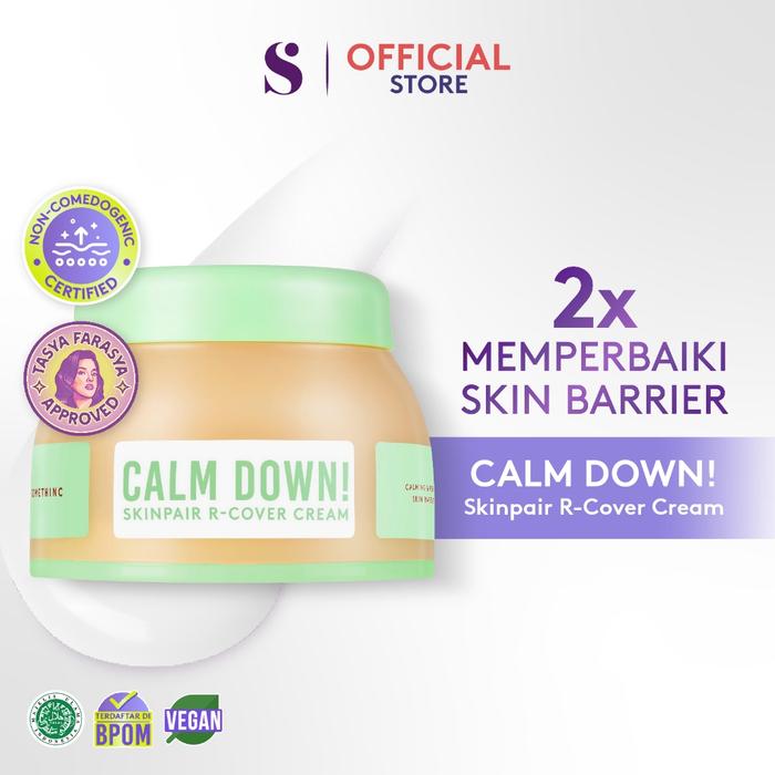 Gambar SOMETHINC Calm Down! Skinpair R-Cover Cream Moisturizer - Cream30g FullSZ, ST Calm Down dari madame fany undefined Tokopedia