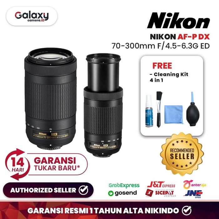 Gambar Lensa Nikon Nikkor AF-P DX 70-300mm F/4.5-6.3G ED (Non VR) dari Galaxy Camera undefined Tokopedia
