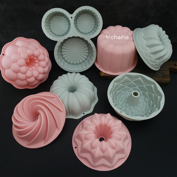 Gambar Chefio Cetakan Silikon Kugelhopf Mini / Cetakan Puding Jelly Kue dari Chefio Kitchenware undefined Tokopedia
