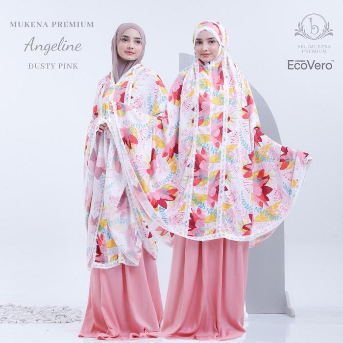 Gambar BARU BELIMUKENA PREMIUM - Mukena Dewasa 2in1 Premium Ecovero Angeline - Dusty Pink dari Gulkias undefined Tokopedia