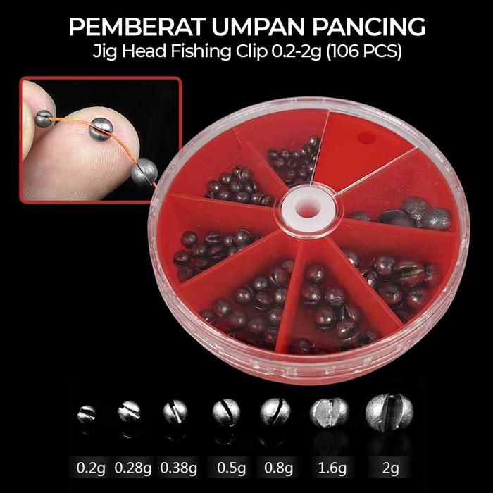 Gambar 106Pcs Pemberat Pancing Fishing Clip 0.2-2g Model Jepit dari Rudi Story undefined Tokopedia