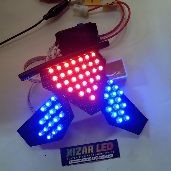 Gambar Stoplamp Running Vario Led Old - merah biru dari nusyaibah store undefined Tokopedia