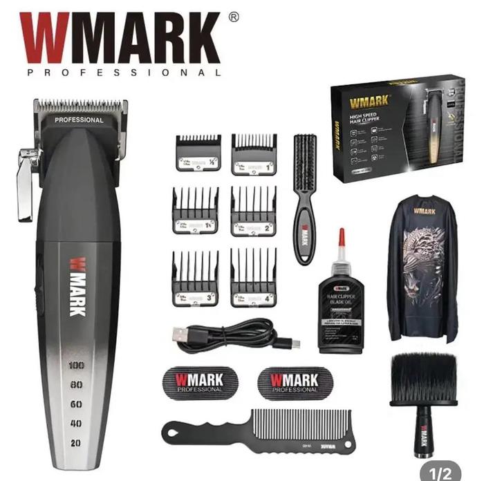 Gambar WMARK Hair Clipper  Alat Cukur Rambut Mesin Cukuran 9000 RPM NG 2038 - NG-2038 Silver dari Kemei 168 undefined Tokopedia