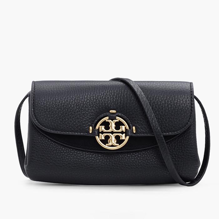 Jual TORY BURCH Miller Crossbody Wallet Bag in Black Kota