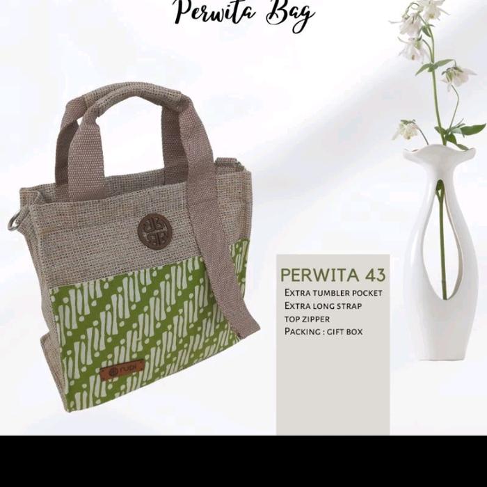 Gambar PERWITA BAG Tas Home made Tas terbuat dari Karung Goni dan batik - Perwita 43 dari arunaaruni undefined Tokopedia