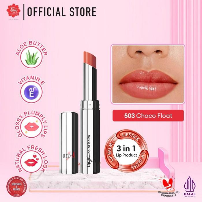 Gambar arshopsp | Viva Red-A Lip Glo Color Balm 3 in 1 (Lip Balm, Lipstick, Lip Gloss) - 503 Choco Float dari arshopsp undefined Tokopedia