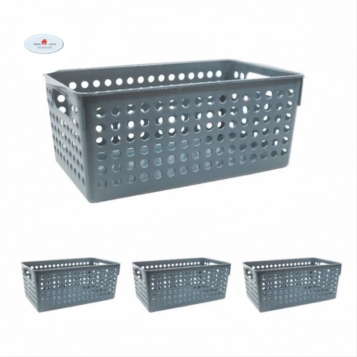 Gambar CLIO STORAGE BASKET PLASTIC / KERANJANG GARNET ORGANIZER BOX - Biru dari INDOJAYA HOUSEWARE undefined Tokopedia