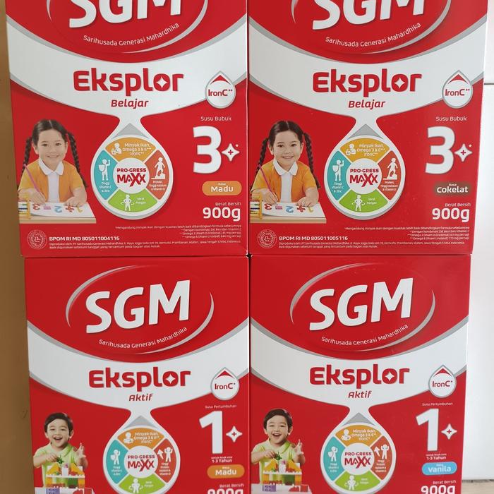 Gambar SGM EKSPLOR AKTIF 1+ 3+ 900G - 1+ MADU dari Lulukdiroh undefined Tokopedia