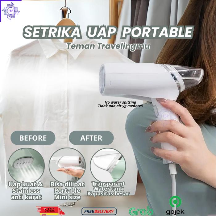 Gambar Foldable Garment steamer Iron / Setrika Uap Genggam Original dari FSP Elektro undefined Tokopedia