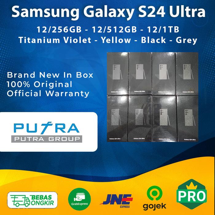 Gambar (RESMI) Samsung Galaxy S24 Ultra 256GB 512GB 1TB Black Gray - 12/256GB, Titanium Gray dari Putra Group undefined Tokopedia