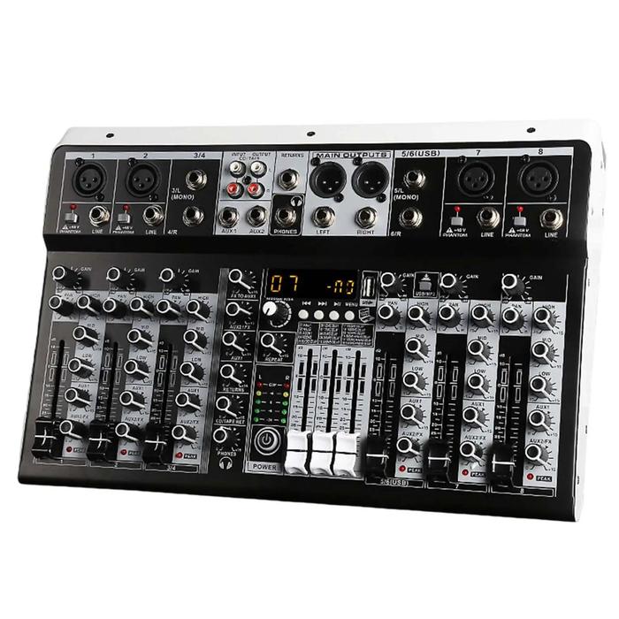 Gambar Sale Audio Mixer with Effects Podcast Recording Equipment 4 Channle dari Grey Forest undefined Tokopedia